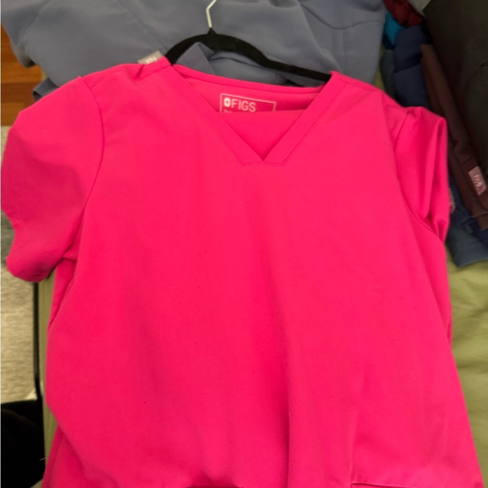 Figs Women's Scrub Tops - Gray, Brown, Cream, Pink - Picture 3 of 3
